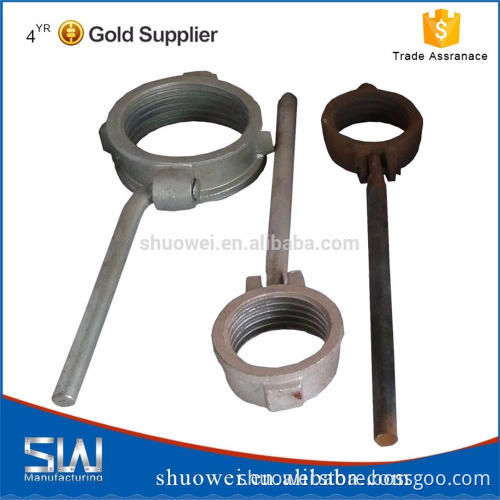 Adjustable scaffolding jack nut thread prop nut